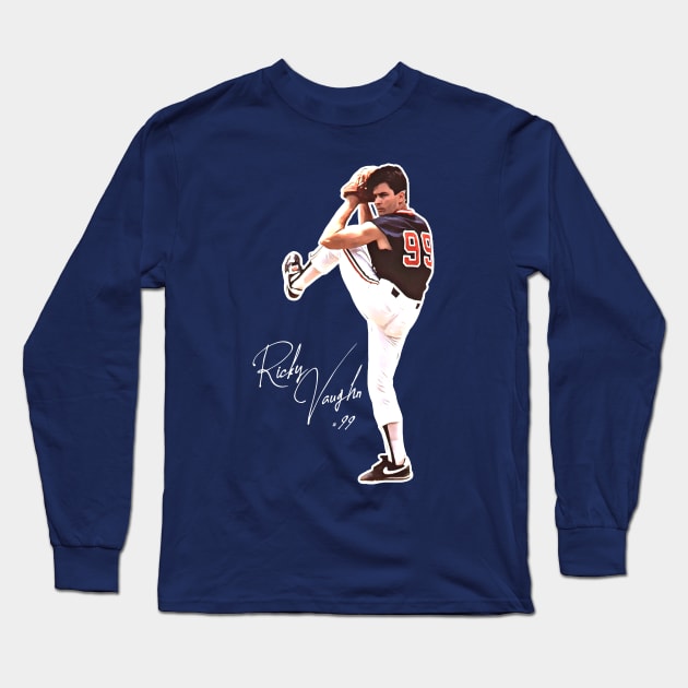 Ricky 'Wild Thing' Vaughn Long Sleeve T-Shirt by darklordpug